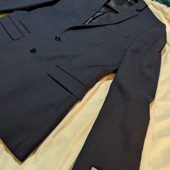 Navy Blue suit from Express Photographer line